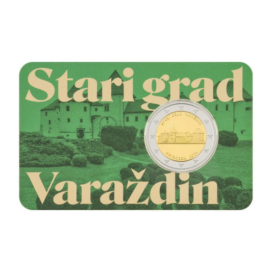 Κροατία 2€ Κάρτα με κέρμα Varazdin Old Town 2024