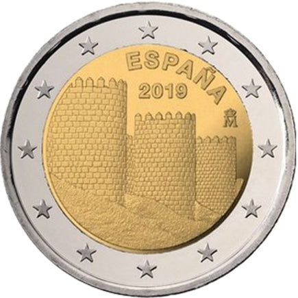 Ισπανία 2€ Πόλη της Άβιλα 2019