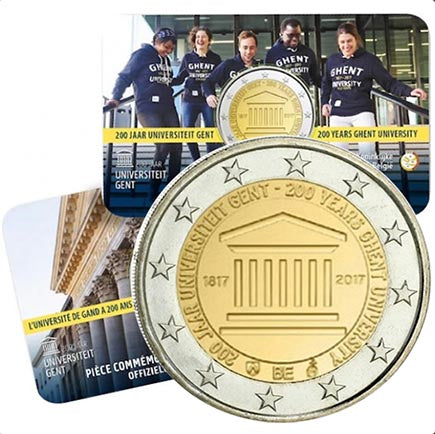 Βέλγιο 2 € Πανεπιστήμιο Γάνδης 2017 Coincard