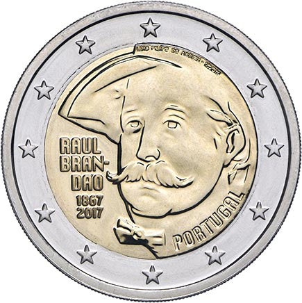 Πορτογαλία 2 € 150 χρόνια από τη γέννηση του Raul Brandão Bnc 2017