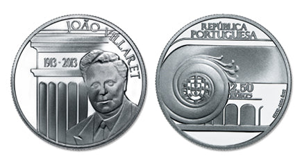 Πορτογαλία 2,5 € João Villaret Proof 2013
